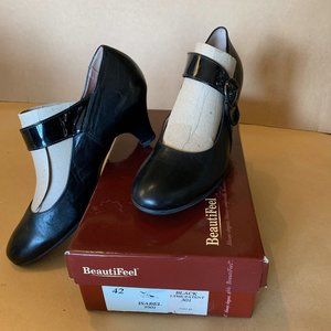 BeautiFeel brand BLACK MARY JANE W/ PATTEN LEATHER